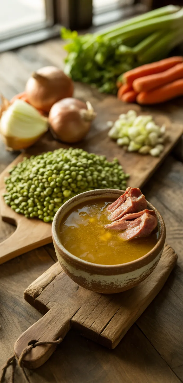 Ingredients photo for Crockpot Split Pea Soup Recipe