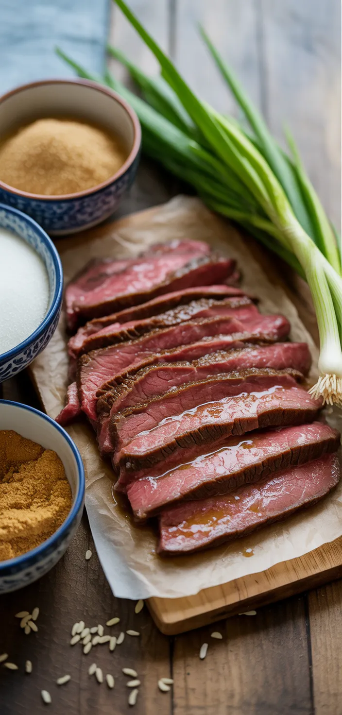 Ingredients photo for Instant Pot Mongolian Beef Recipe
