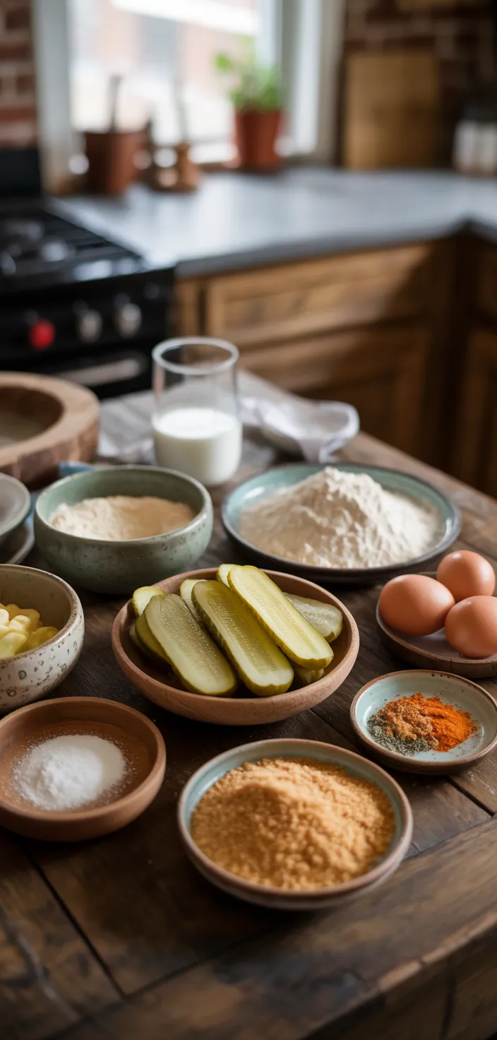 Ingredients photo for Best Fried Pickles Recipe