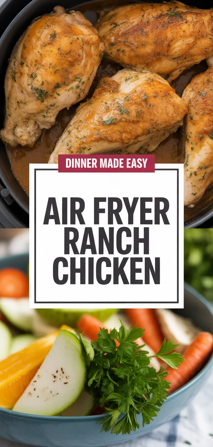 A photo of Air Fryer Ranch Chicken Recipe