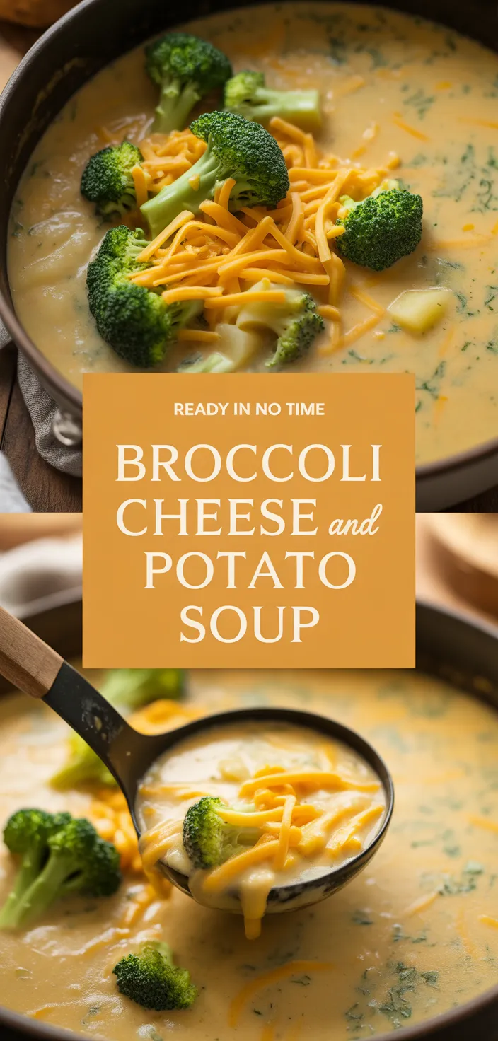 A photo of Broccoli Cheese And Potato Soup Recipe