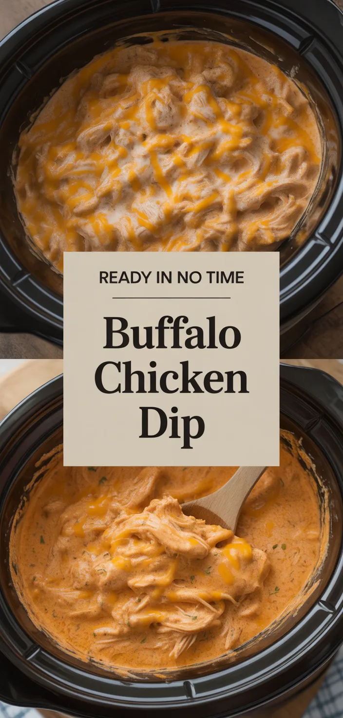 A photo of Buffalo Chicken Dip In A Crock Pot Recipe