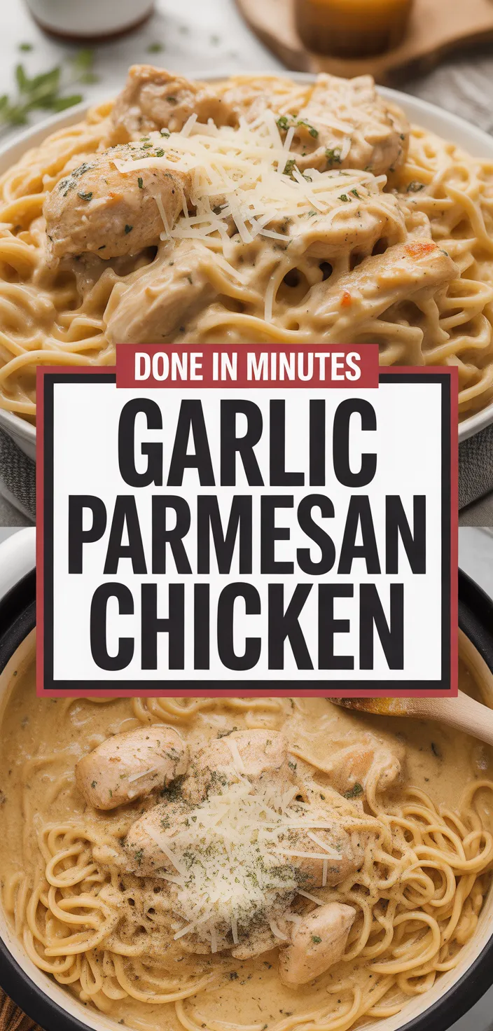 A photo of Crockpot Garlic Parmesan Chicken Pasta (Buffalo Wild Wings) Recipe