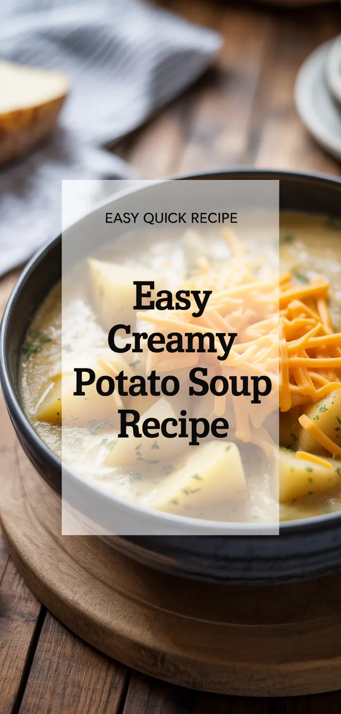 A photo of Easy Creamy Potato Soup Recipe