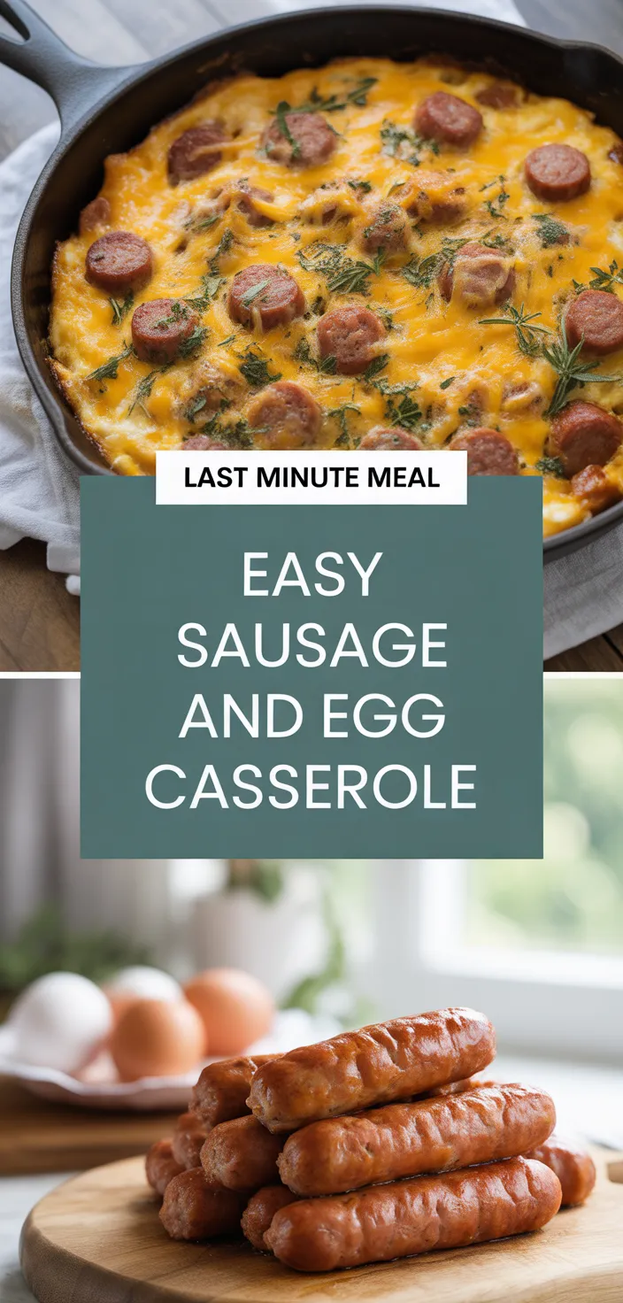 A photo of Easy Sausage And Egg Casserole Recipe
