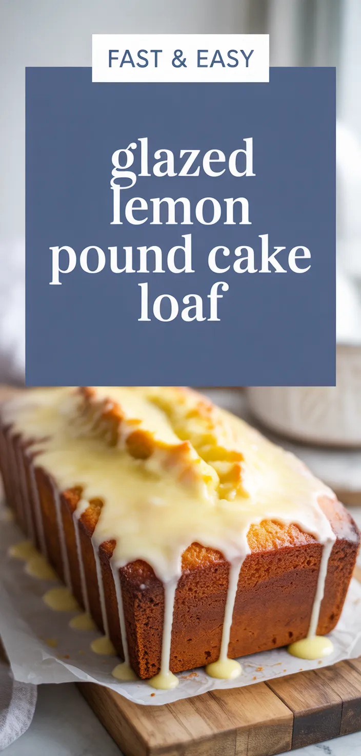 A photo of Glazed Lemon Pound Cake Loaf Recipe