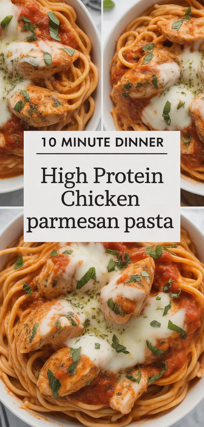 A photo of High Protein Chicken Parmesan Pasta Recipe