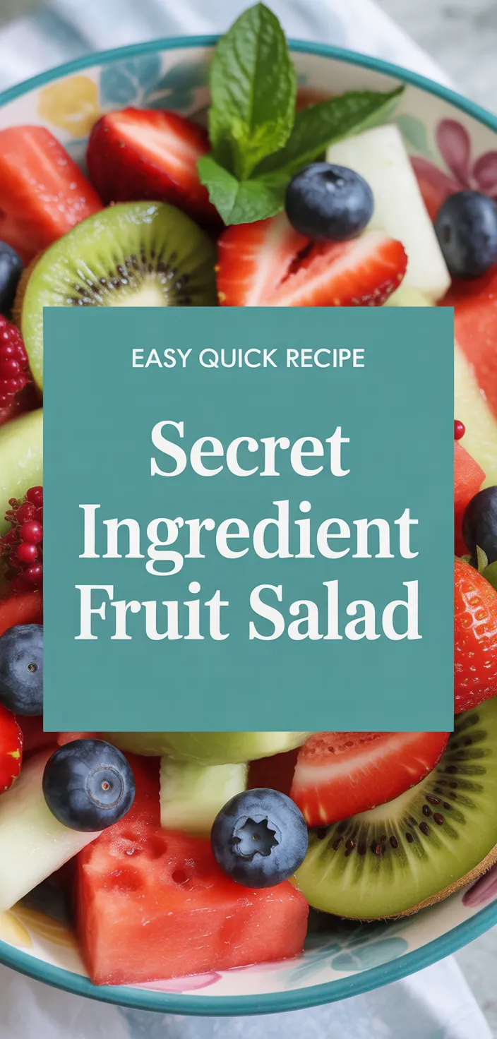 A photo of Secret Ingredient Fruit Salad Recipe