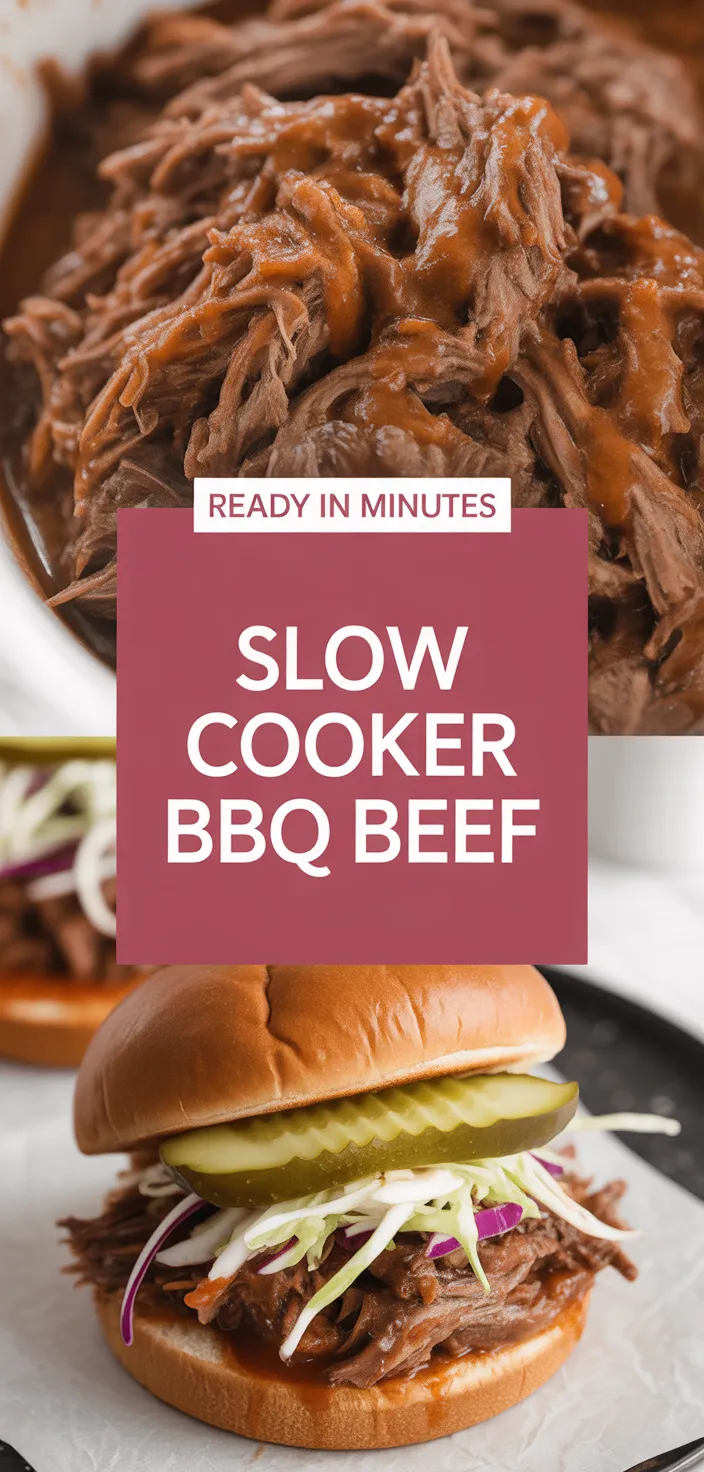 A photo of Slow Cooker BBQ Beef Recipe