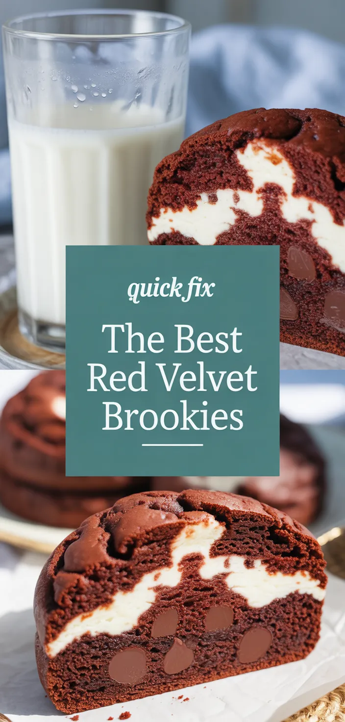 A photo of The Best Red Velvet Brookies Recipe