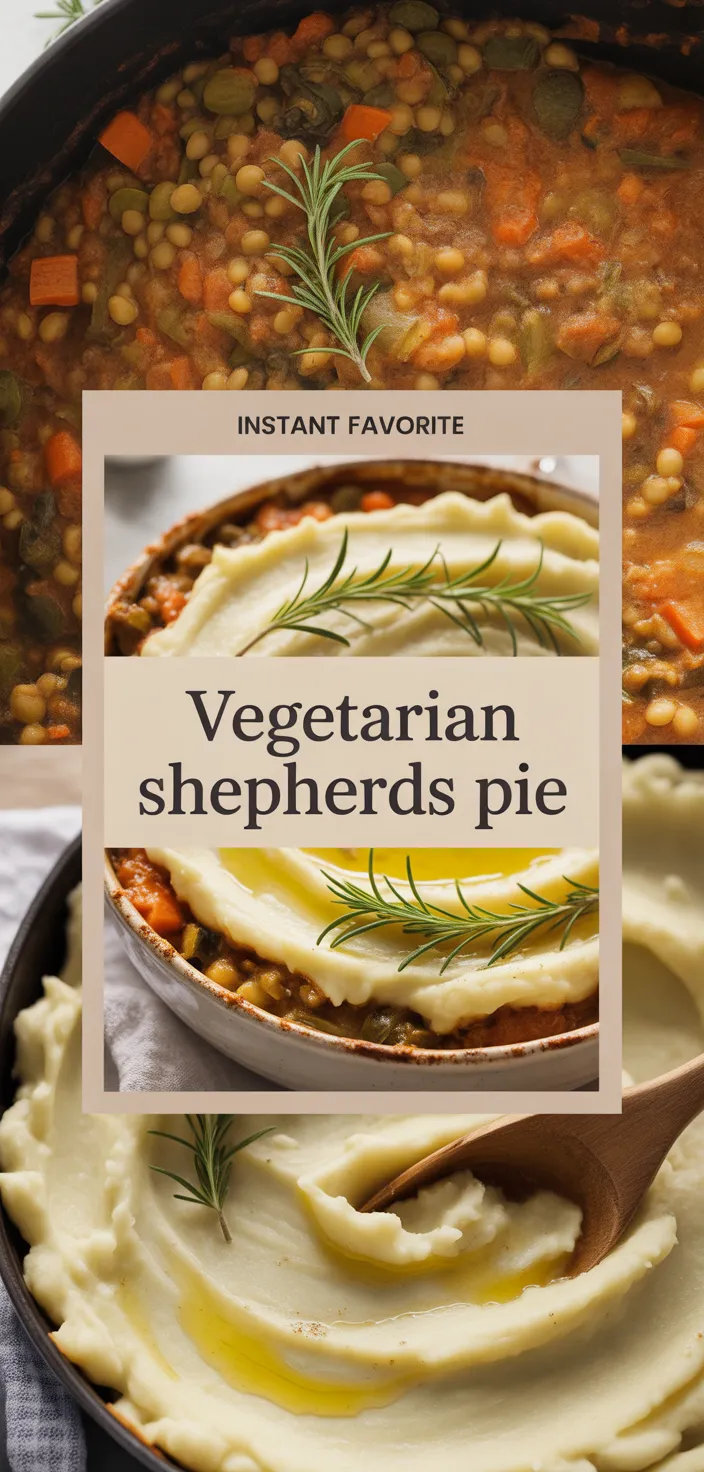 A photo of Vegetarian Shepherds Pie Recipe