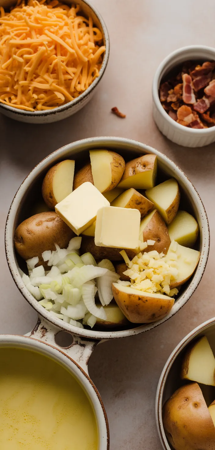 Ingredients photo for Easy Creamy Potato Soup Recipe