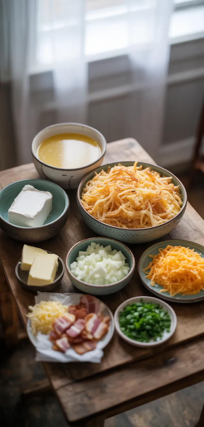 Ingredients photo for Easy Crockpot Potato Soup Recipe