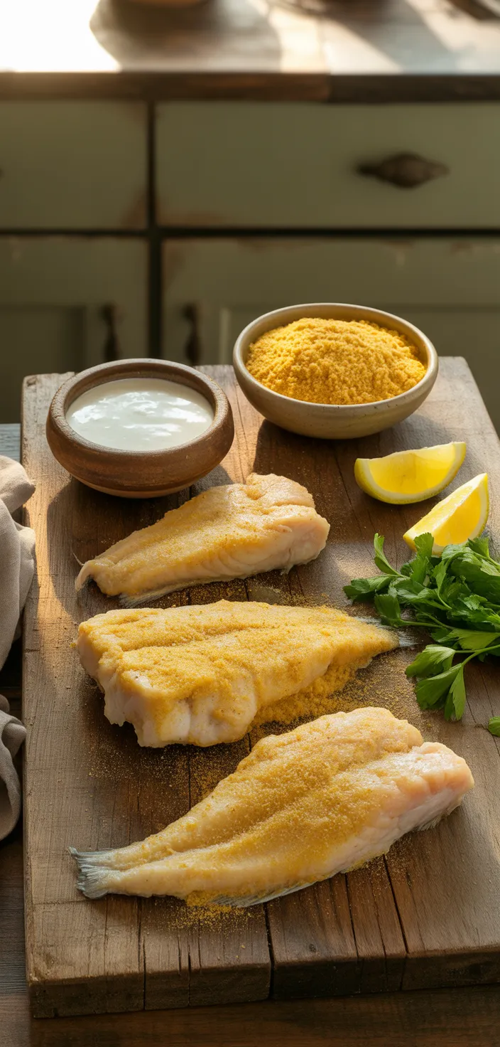 Ingredients photo for The BEST Fried Catfish  Recipe