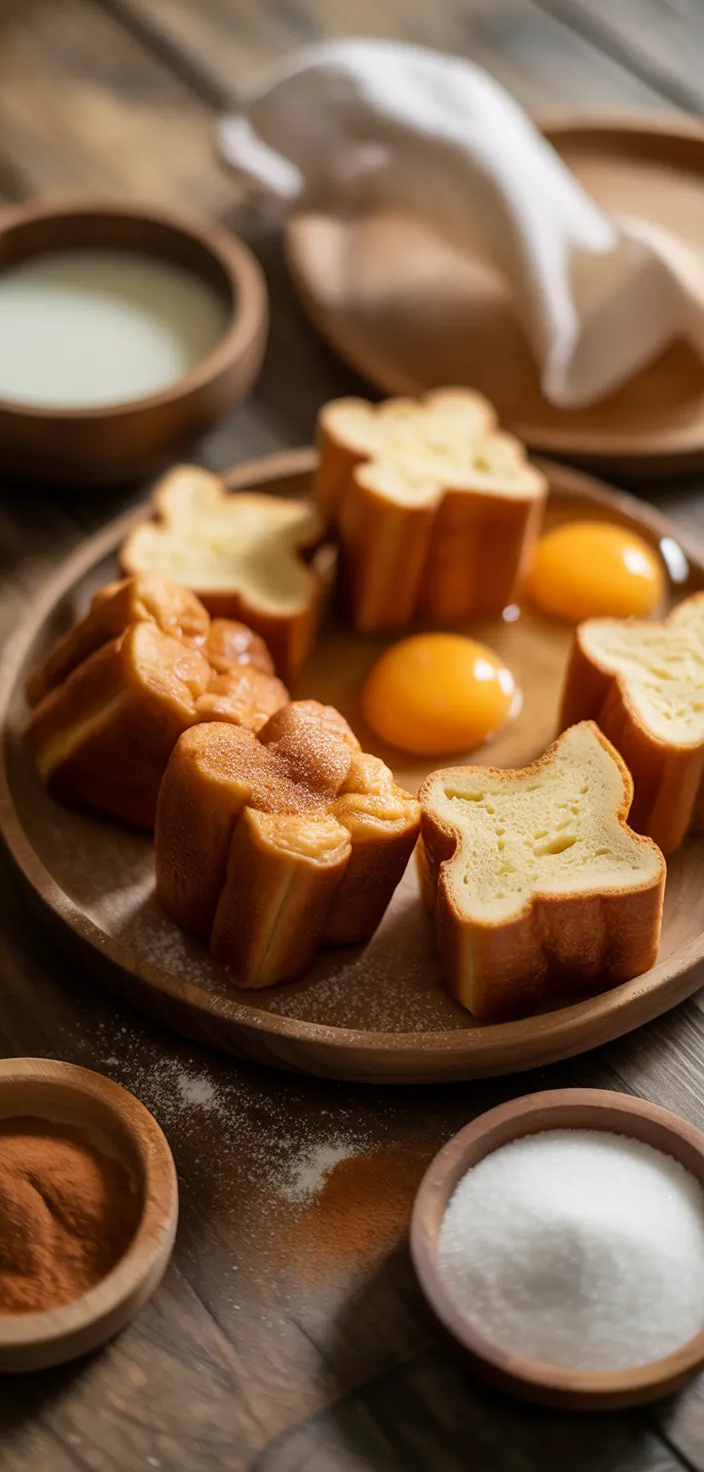 Ingredients photo for Cinnamon Sugar French Toast Muffins Recipe
