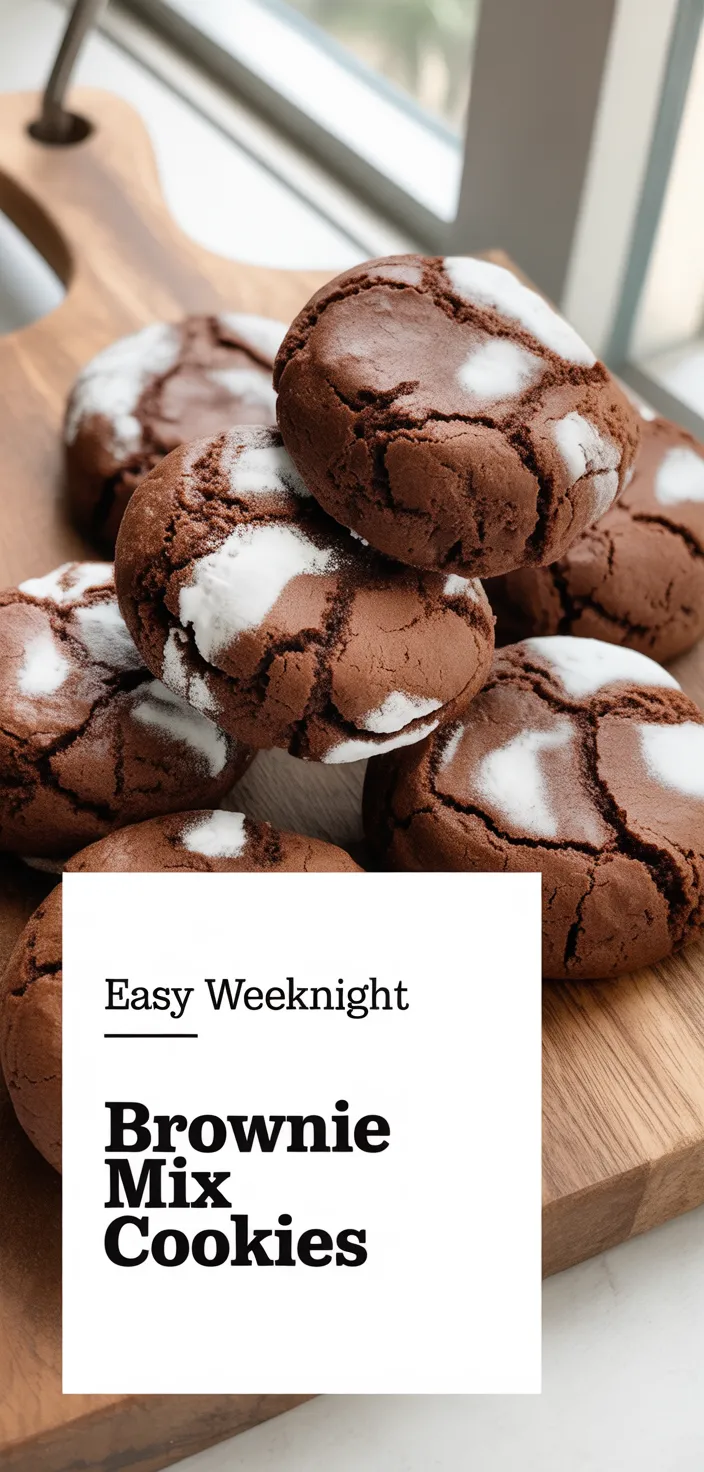 A photo of Brownie Mix Cookies Recipe