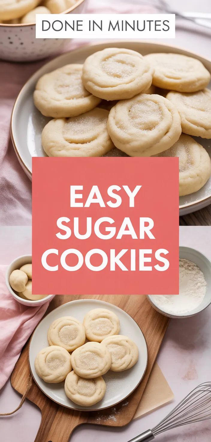 A photo of EASY Sugar Cookies Recipe (No Chill, No Spread) + Tips