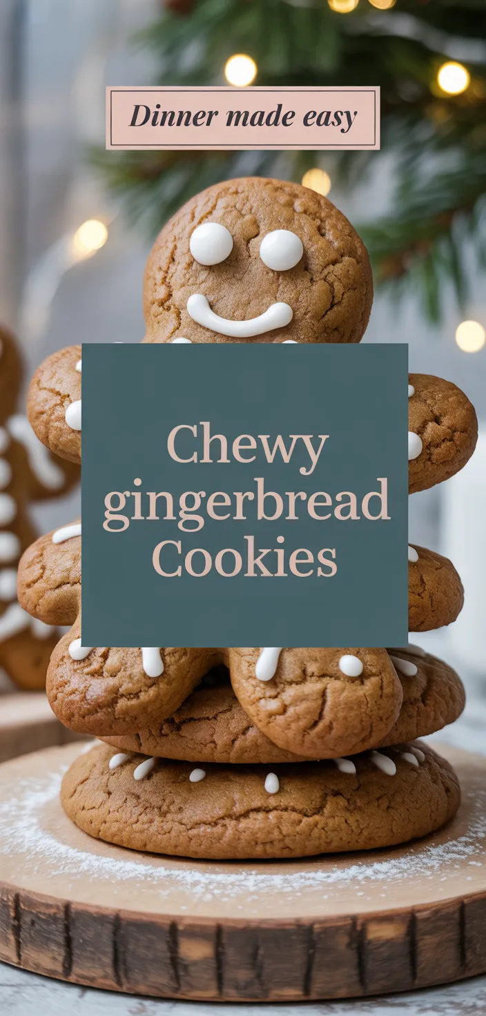 A photo of Soft & Chewy Gingerbread Man Cookies Recipe