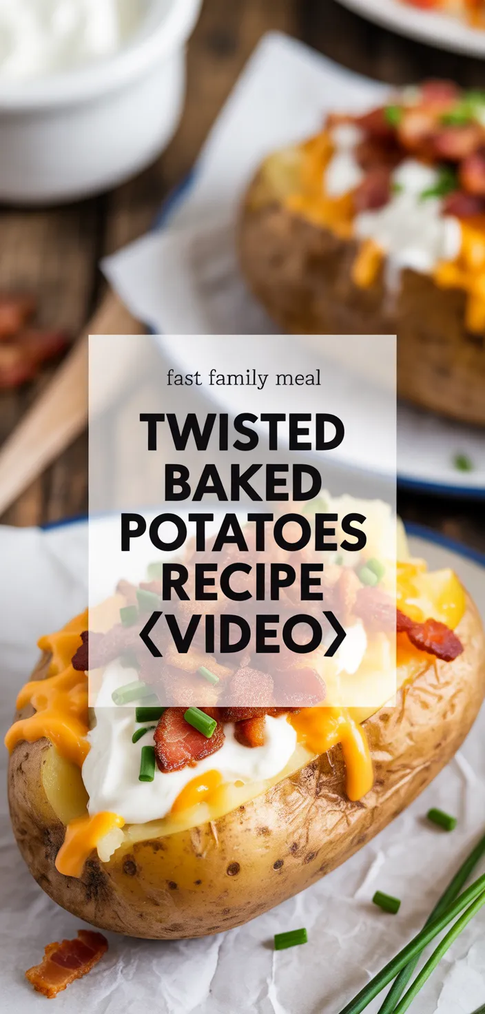 A photo of Twice Baked Potatoes Recipe {VIDEO}