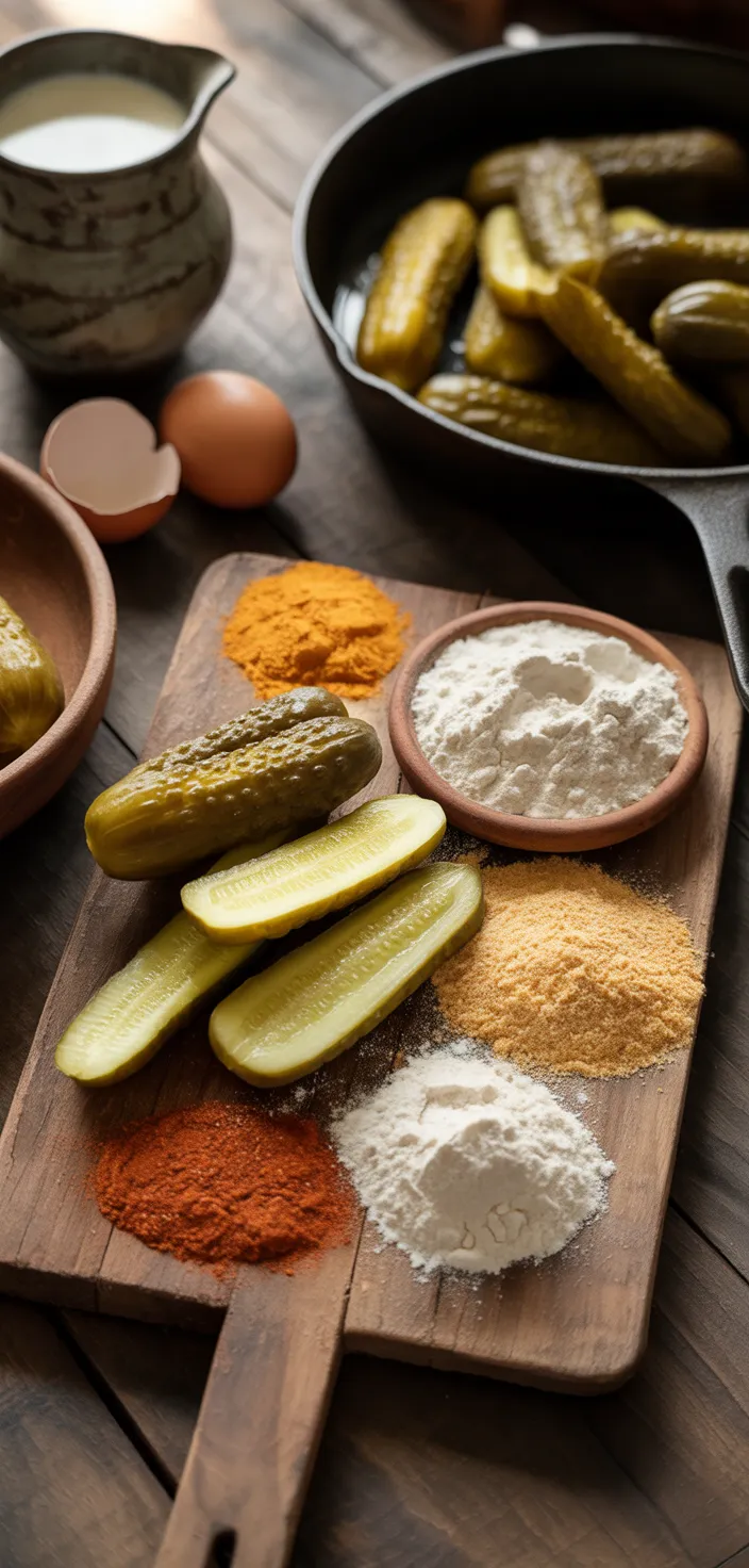 Ingredients photo for Copycat Texas Roadhouse Fried Pickles Recipe
