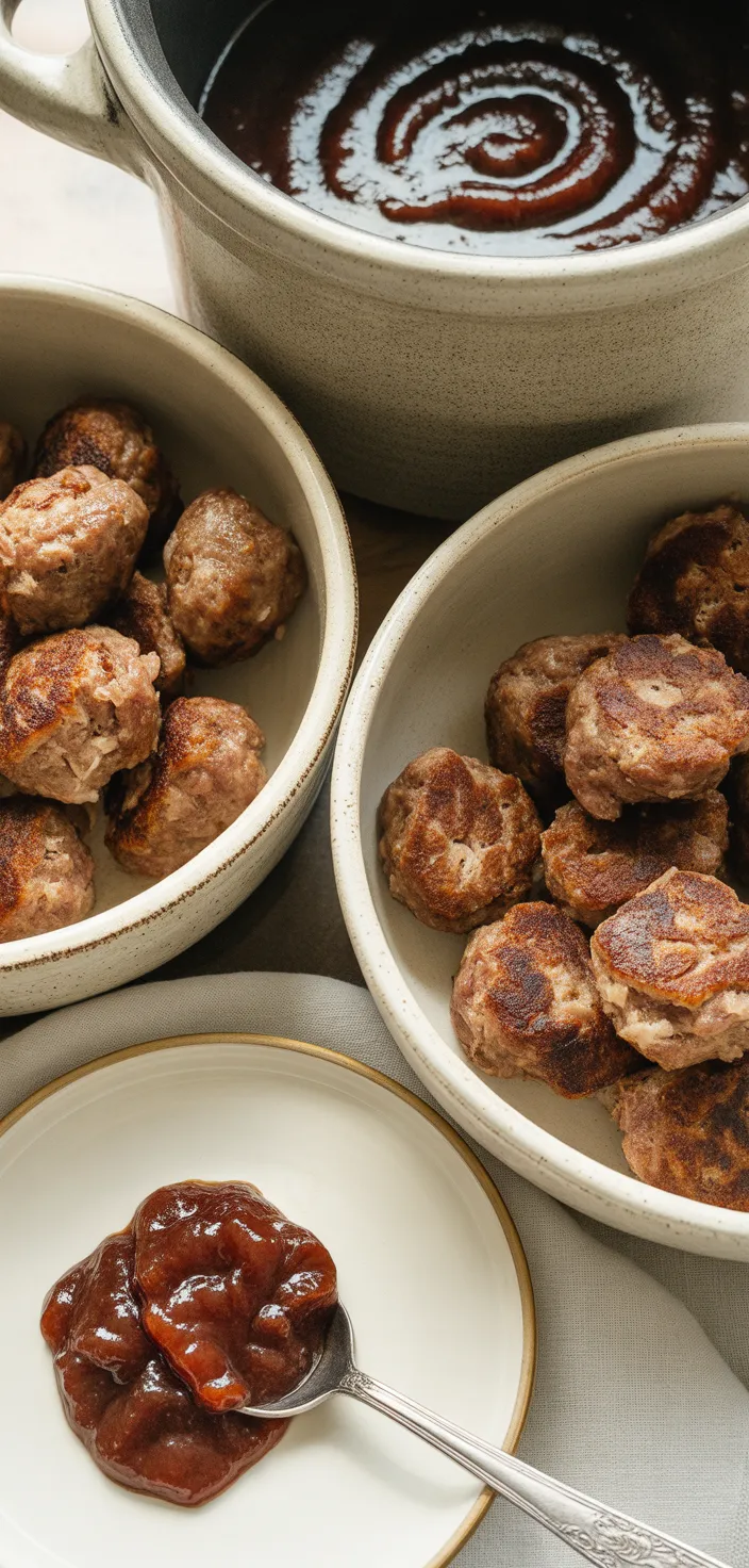 Ingredients photo for Grape Jelly Crockpot Meatballs Recipe