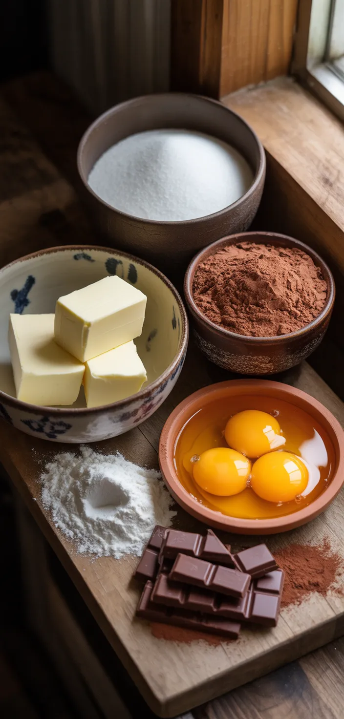Ingredients photo for The Best Fudge Brownies (with Crackly Tops) Recipe