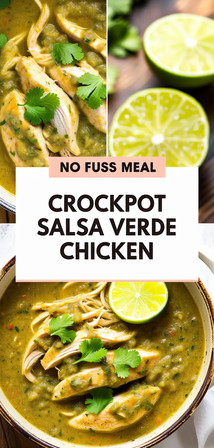 A photo of Crockpot Salsa Verde Chicken Recipe