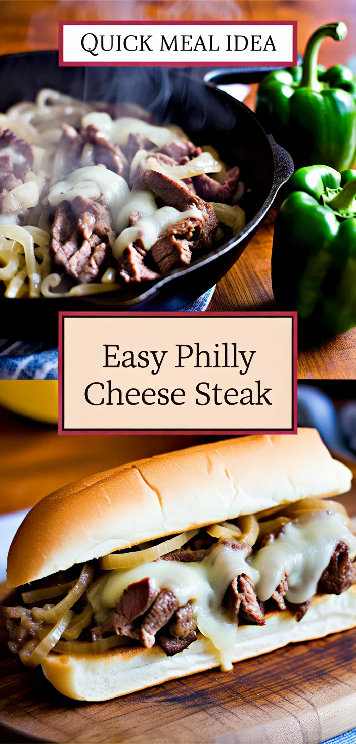 A photo of Easy Philly Cheese Steak Recipe
