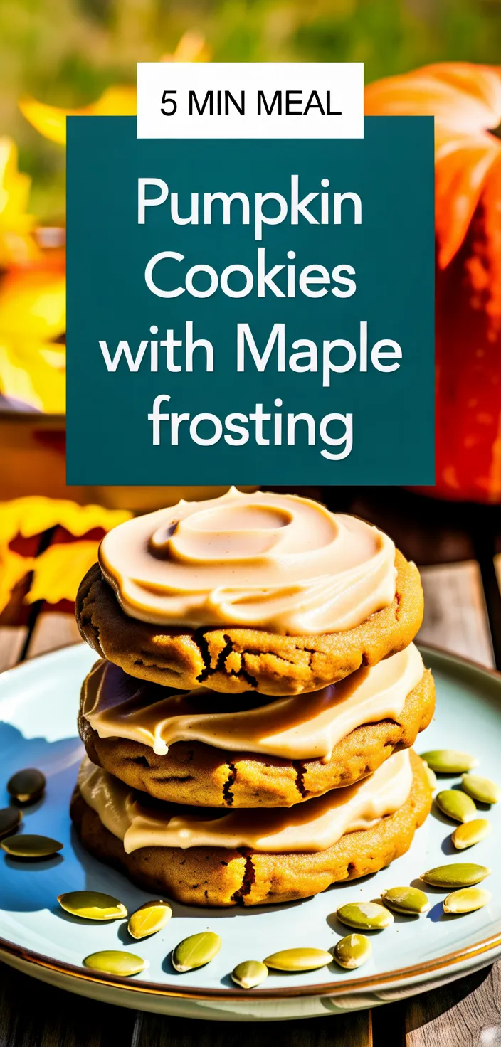 A photo of Pumpkin Cookies With Maple Frosting Recipe