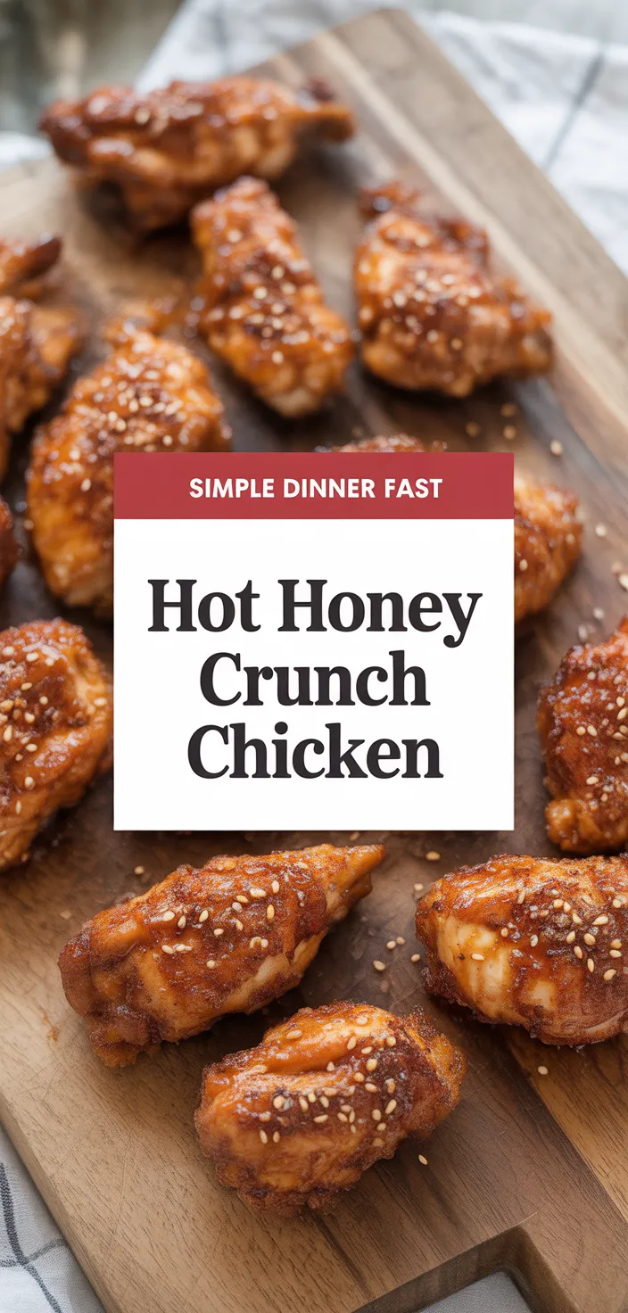 A photo of Baked Crunchy Hot Honey Chicken Recipe