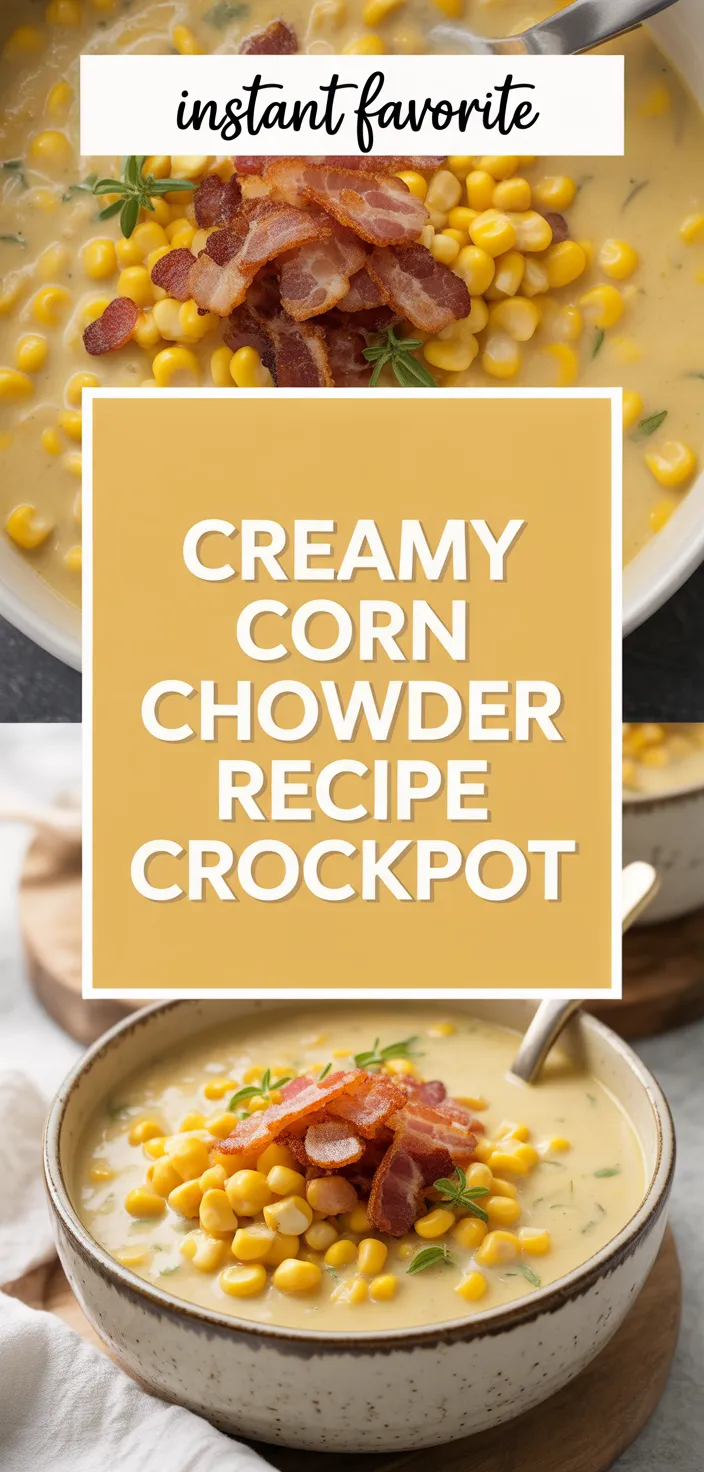 A photo of Creamy Corn Chowder Recipe Crockpot