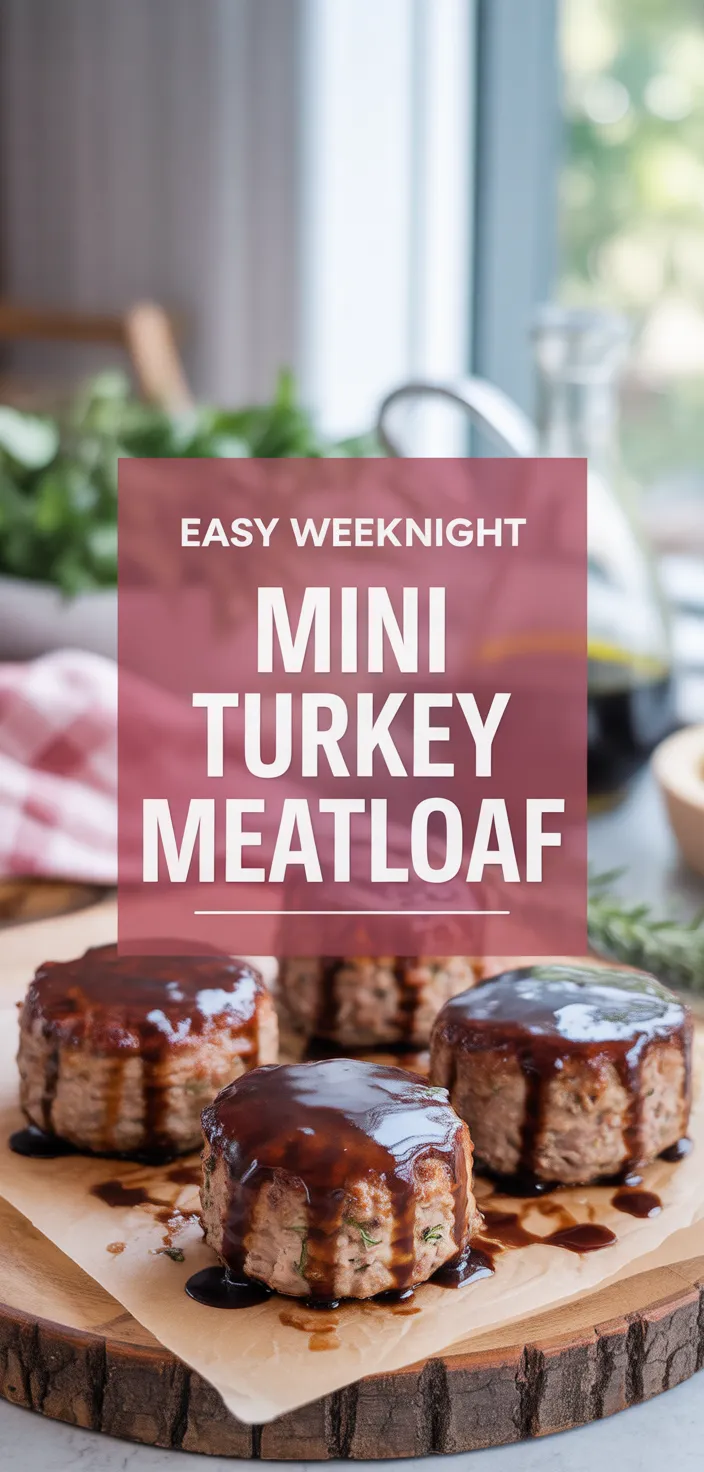 A photo of Quick And Easy Mini Turkey Meatloaf Recipe