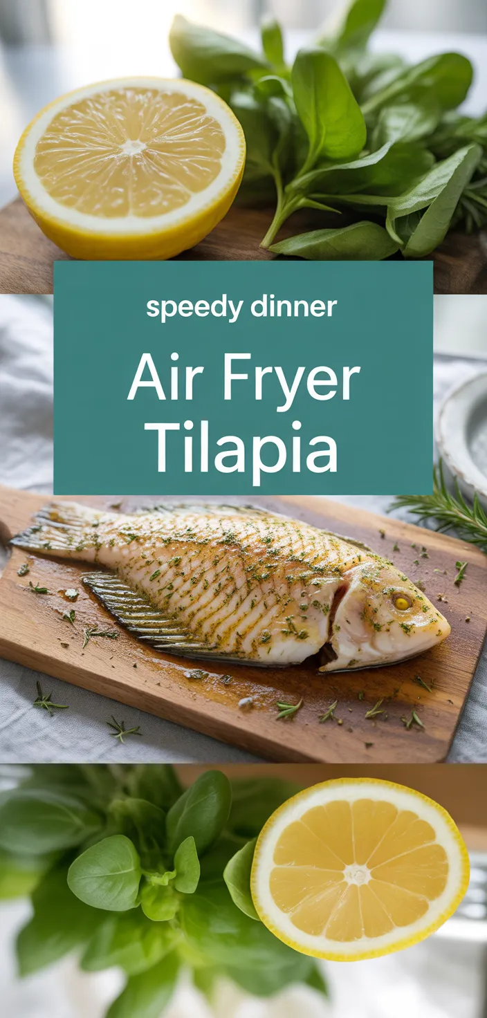 A photo of The BEST Air Fryer Tilapia (No Breading) Recipe