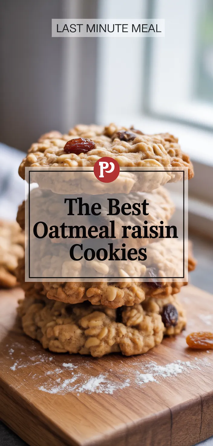 A photo of The Best Oatmeal Raisin Cookies Recipe