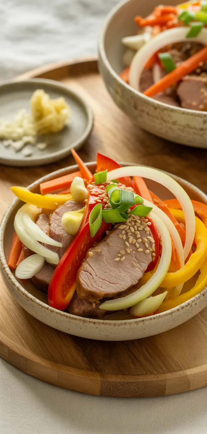 Ingredients photo for Pork Stir Fry Recipe