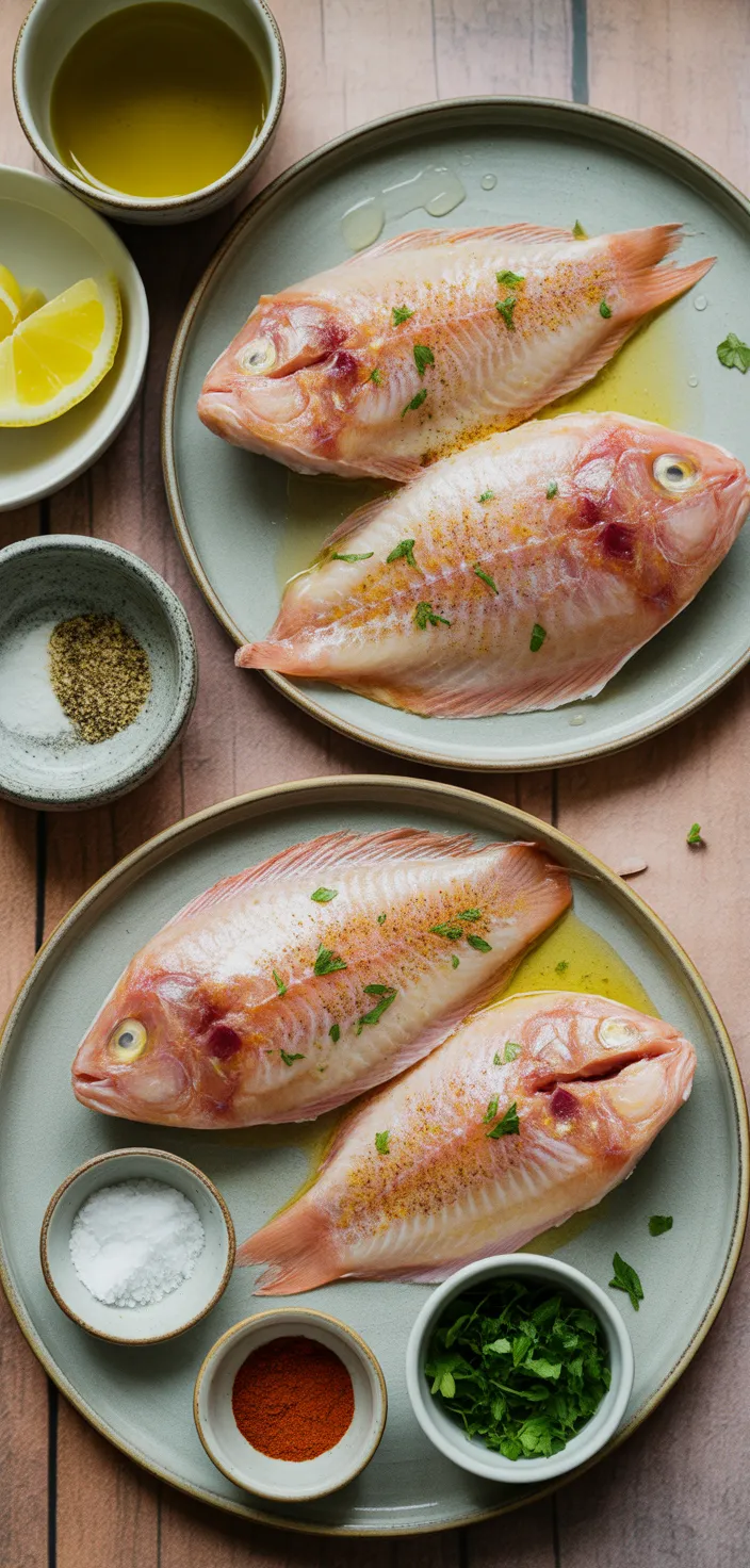 Ingredients photo for The BEST Air Fryer Tilapia (No Breading) Recipe